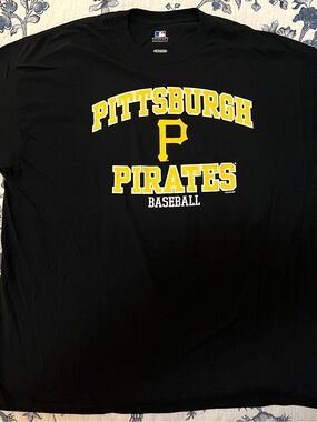 MLB Pittsburgh Pirates Black & Yellow Team Tee Size 2XL - Brand New & Never Worn